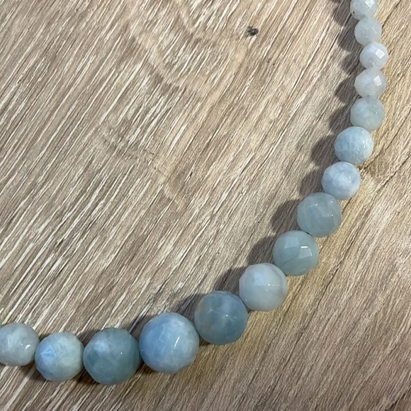 Stone & Silver Chain Necklace - Picture 7 of 9